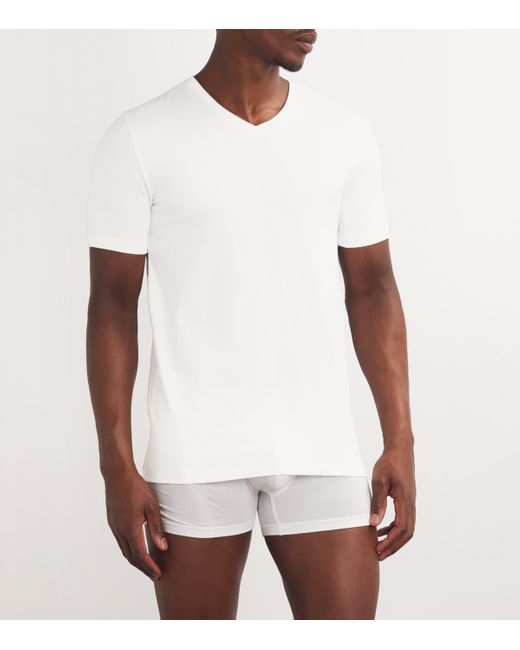 Falke White Daily Comfort T-Shirt for men