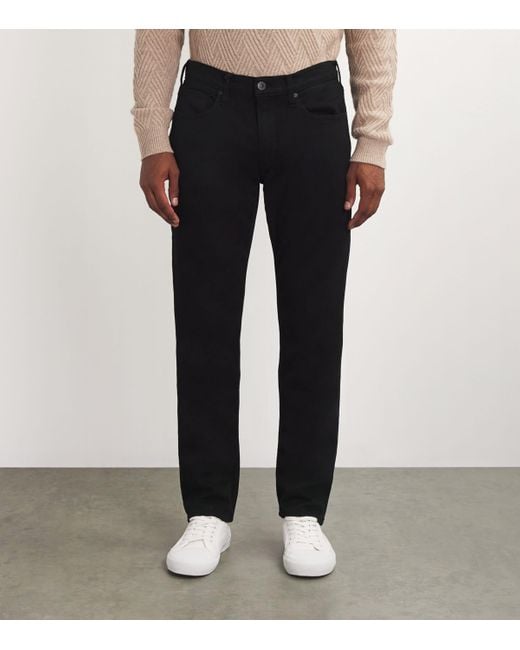PAIGE Black Normandi Straight Jeans for men
