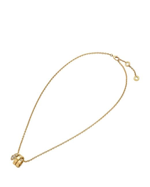 BVLGARI Metallic And Diamond Serpenti Viper Necklace