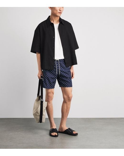 Jacob Cohen Blue Paisley Swim Shorts for men