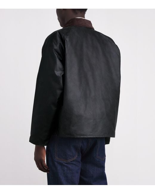 Barbour Black Waxed Transport Jacket for men
