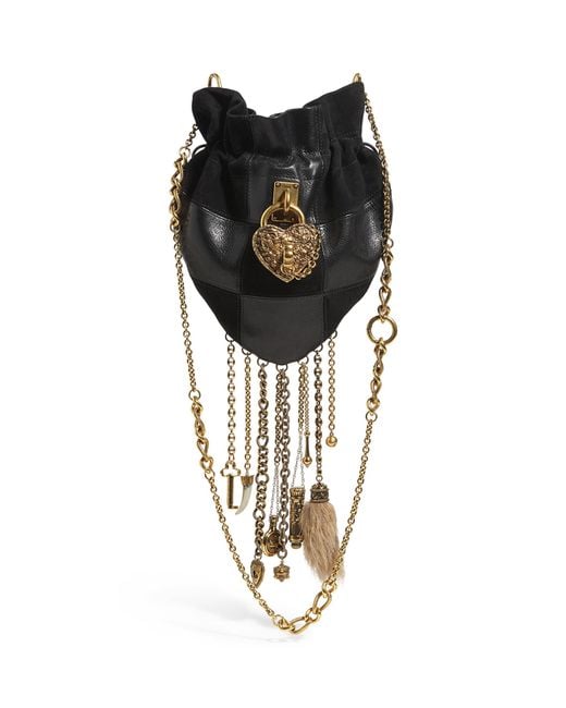 Chloé Black Patchwork-Leather Charms Cross-Body Bag