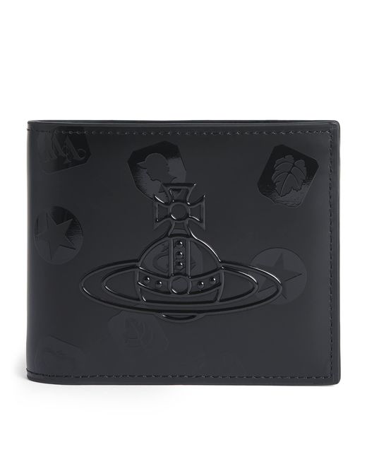 Vivienne Westwood Black Leather Logo Wallet for men