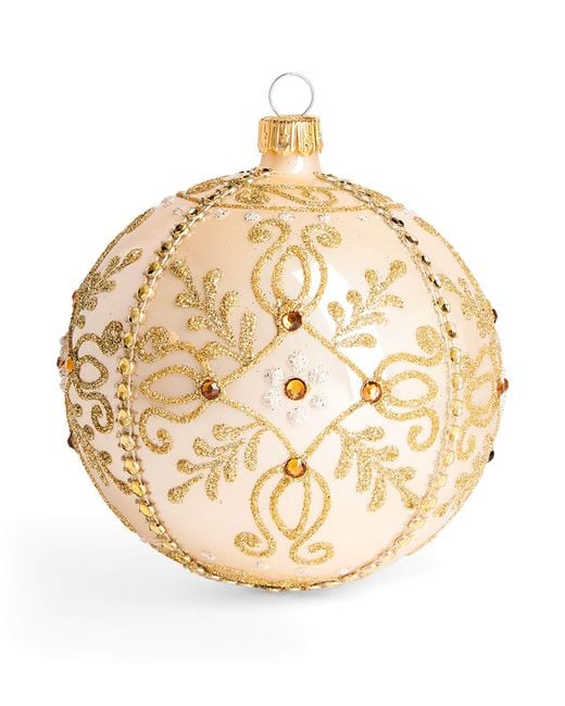 Harrods Metallic Crystal-Embellished Bauble