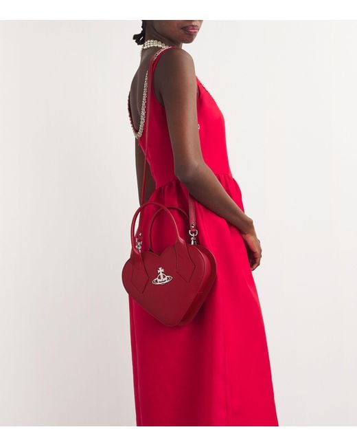 Vivienne Westwood Leather Josephine Heart Bag in Red | Lyst