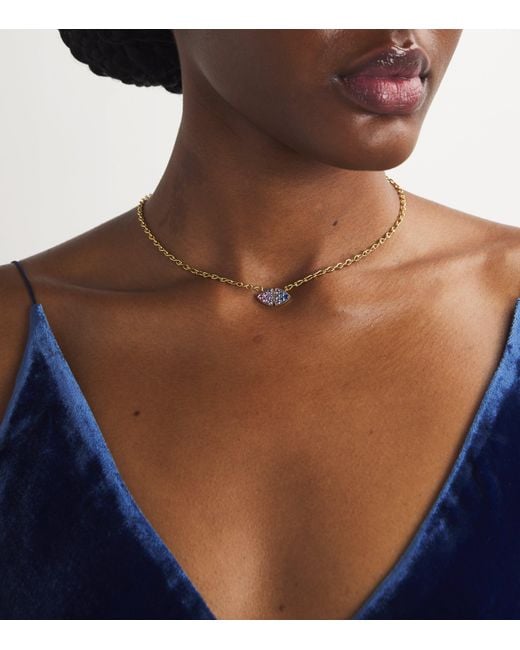 Emily P. Wheeler Metallic And Sapphire Ombré Candy Sky Necklace