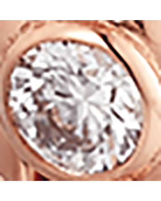 Cartier Metallic Rose Gold And Diamond Clash De Hoop Earrings