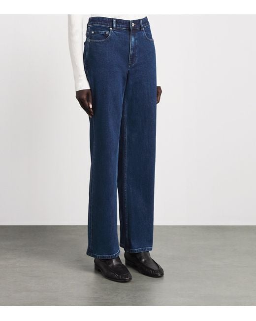 Theory Blue Straight Jeans