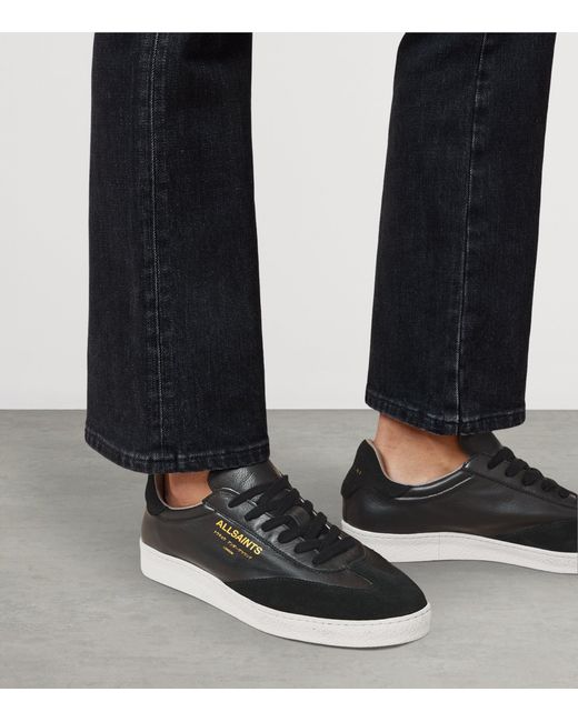 AllSaints Black Leather Thelma Sneakers
