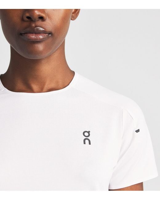 On Shoes White Performance T-Shirt