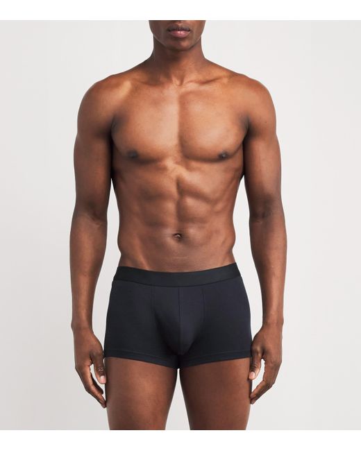 Sunspel Blue Sea Island Cotton Trunks for men