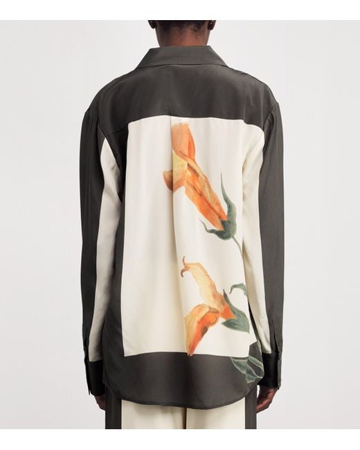 Sir Black Silk Printed Constance Shirt