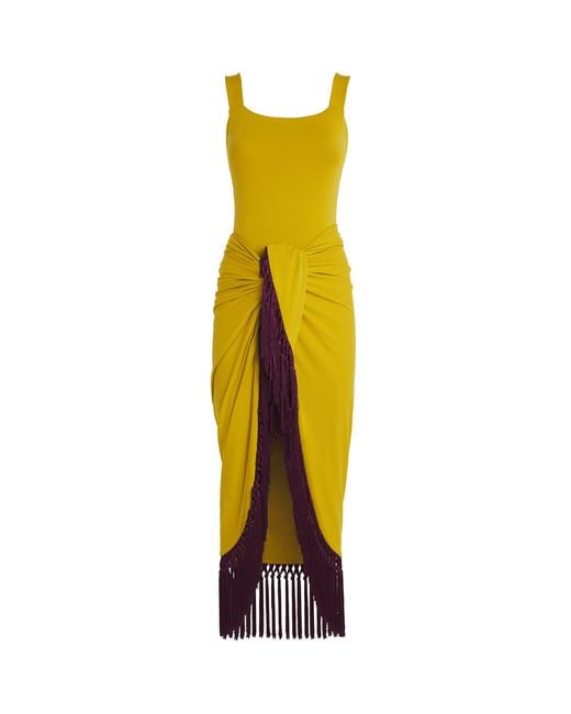 ‎Taller Marmo Yellow Lido Swimsuit And Pareo Set