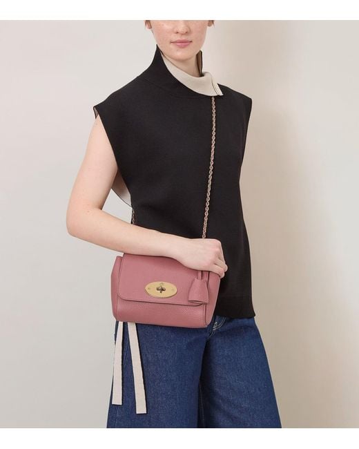 Mulberry Purple Leather Lily Shoulder Bag