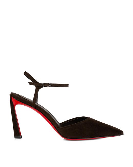 Christian Louboutin Brown Condora Riviera Veau Velours Pumps 85
