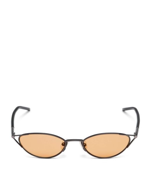 McQueen Metallic Brass Cat-Eye Sunglasses