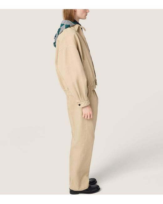 Miu Miu Natural Gabardine Hooded Jacket