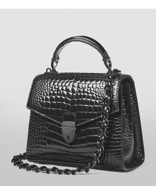 Aspinal Black Midi Mayfair 2 Top-Handle Bag
