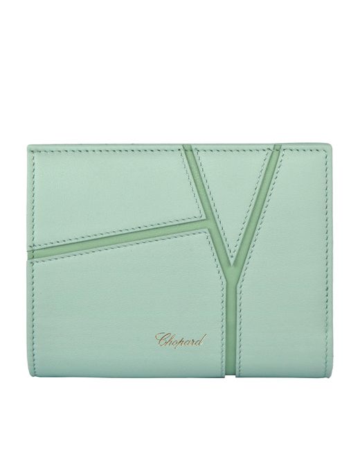 Chopard Green Medium Leather Diamond Wallet