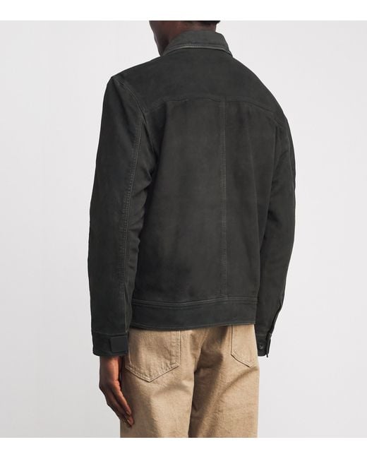 Rag & Bone Black Goat Suede Jacket for men