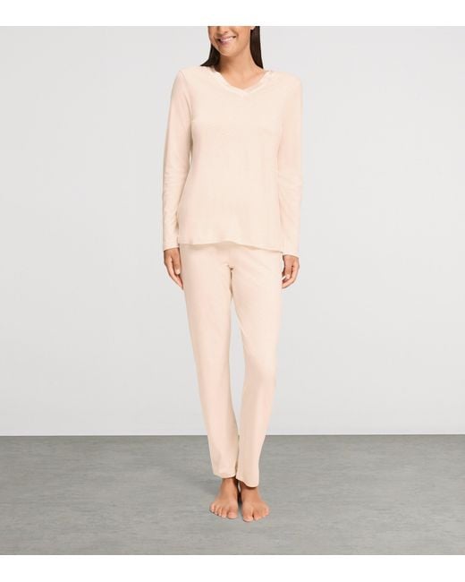 Hanro Pink Tyra Pyjama Set