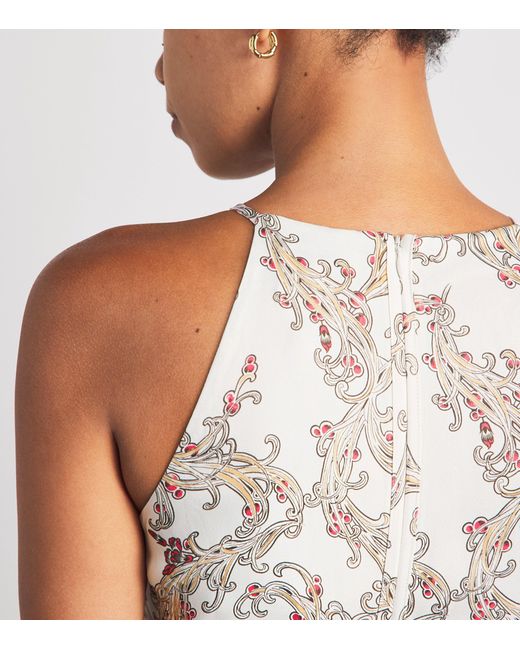 ME+EM White Crepe Halterneck Maxi Dress