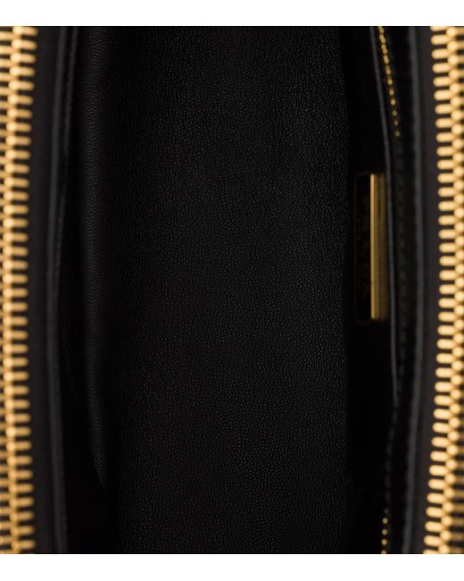 Prada Black Mini Saffiano Leather Galleria Top-Handle Bag