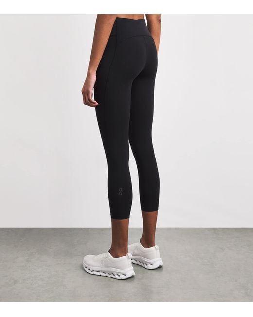 On Shoes Black Performance 7/8 Leggings