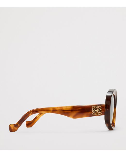 Loewe Brown Bevelled Pentagon Sunglasses