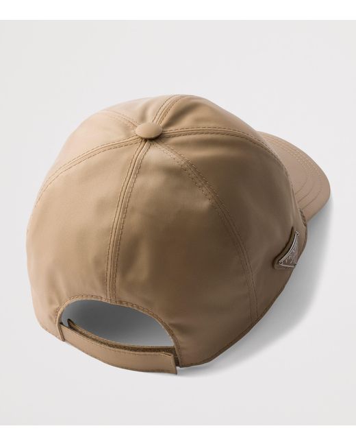Prada Natural Re-Nylon Baseball Cap for men