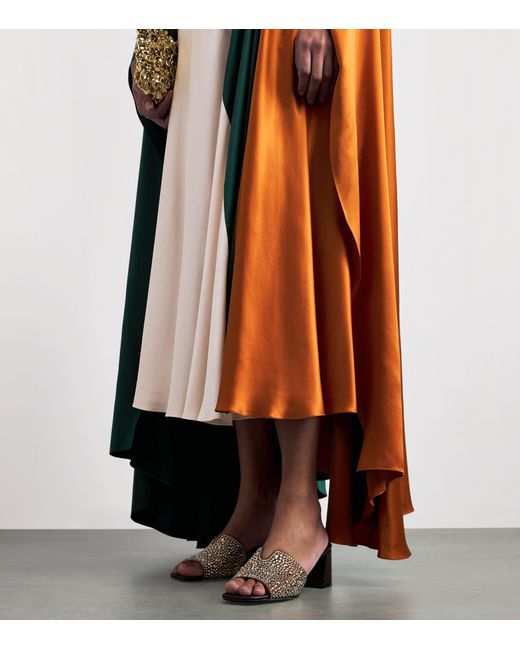Roksanda Multicolor Silk Neolitsea Midi Dress