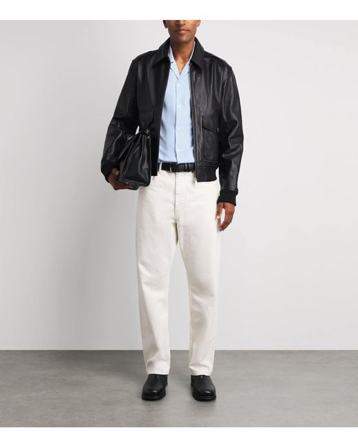 Samsøe & Samsøe Blue Organic Cotton Jacquard Saoscar Shirt for men