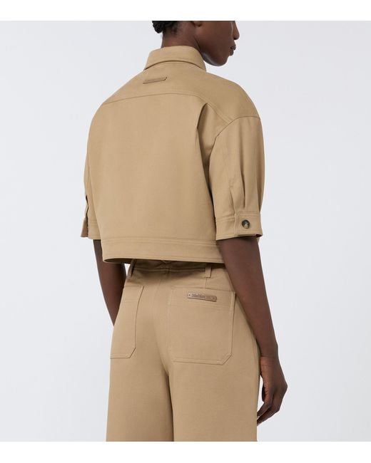Max Mara Natural Cotton Cropped Jacket