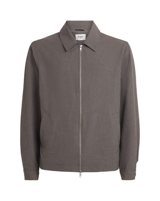 Wax London Brown Micro Puppytooth Check Eldon Jacket for men