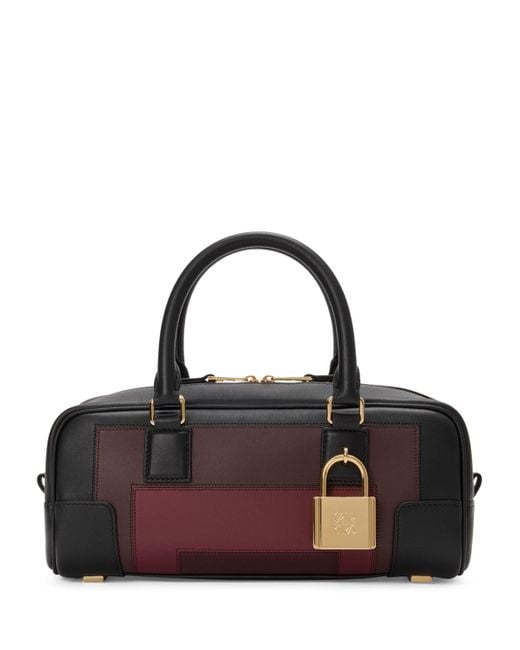 Loewe Black X Albers Leather Amazona 23 Top-Handle Bag