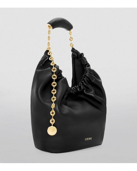 Loewe Black Small Leather Squeeze Top-handle Bag