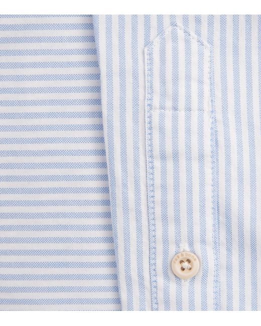 Rag & Bone White Cotton Stripe Shirt for men