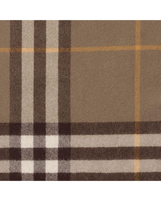 Burberry Natural Cashmere Check Scarf