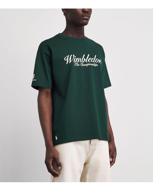 Ralph Lauren Green X Wimbledon Script T-Shirt for men