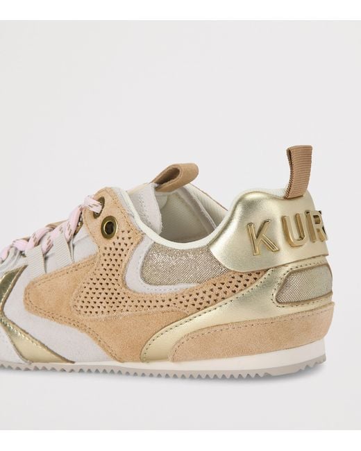Kurt Geiger Natural Suede Kurt Runner Sneakers