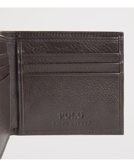 Polo Ralph Lauren Black Leather Polo Pony Wallet for men