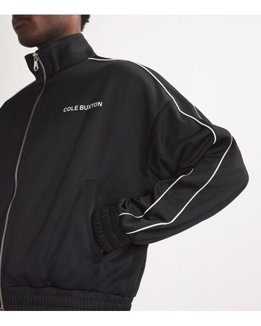 Cole Buxton Black Piped Track Jacket for men