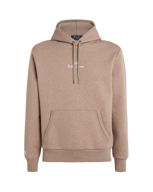 Polo Ralph Lauren Brown Script Logo Hoodie for men