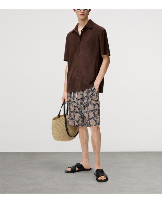 Loewe Gray X Paula's Ibiza Terry Anagram Shorts for men