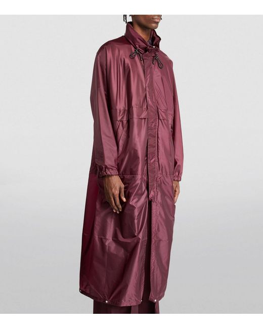 Dries Van Noten Red Waterproof Zip-up Jacket for men