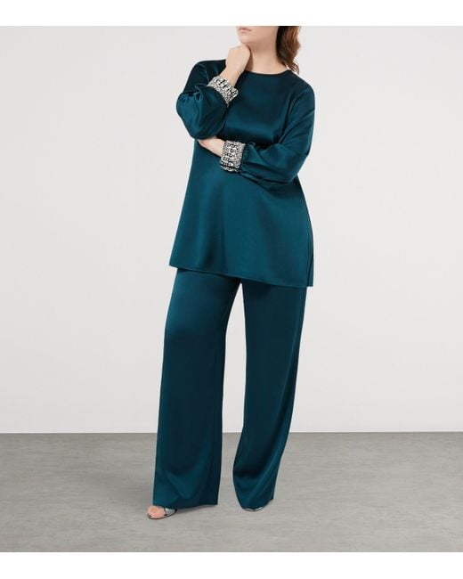 Marina Rinaldi Blue Regalo Trousers