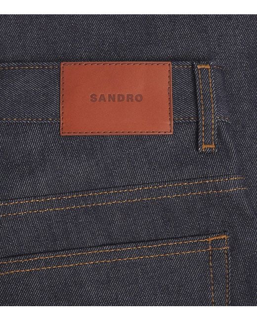 Sandro Blue Straight Jeans for men