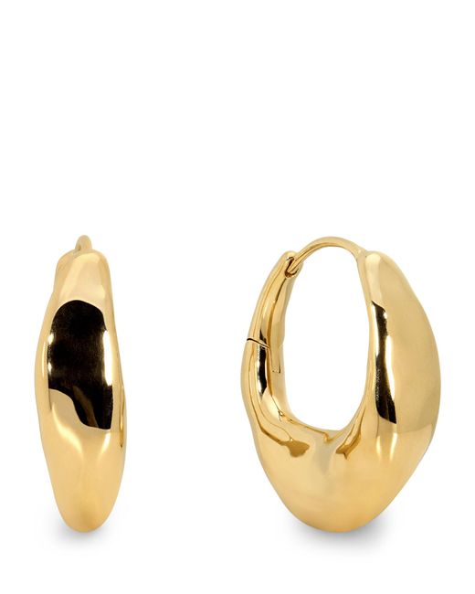 Monica Vinader Metallic Vermeil Antica Hoop Earrings