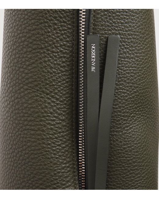 J.W. Anderson Green Leather Loafer Messenger Bag for men