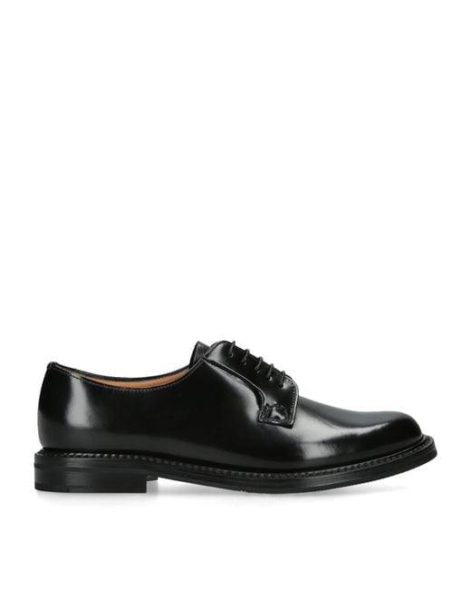 Church's Women's Black Leather Shannon Derby Shoes